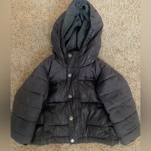 Dark gray Columbia jacket.  Size 2 little kid.  Excellent used condition.